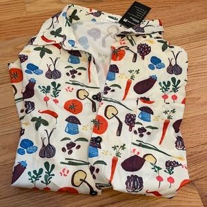 Short Sleeve Men’s Vegetable Button Down